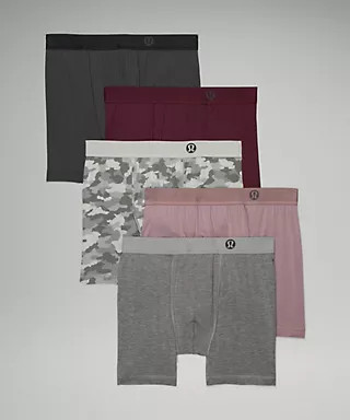 Always In Motion Boxer 5" 5 Pack | Men's Underwear | lululemon | Lululemon (US)