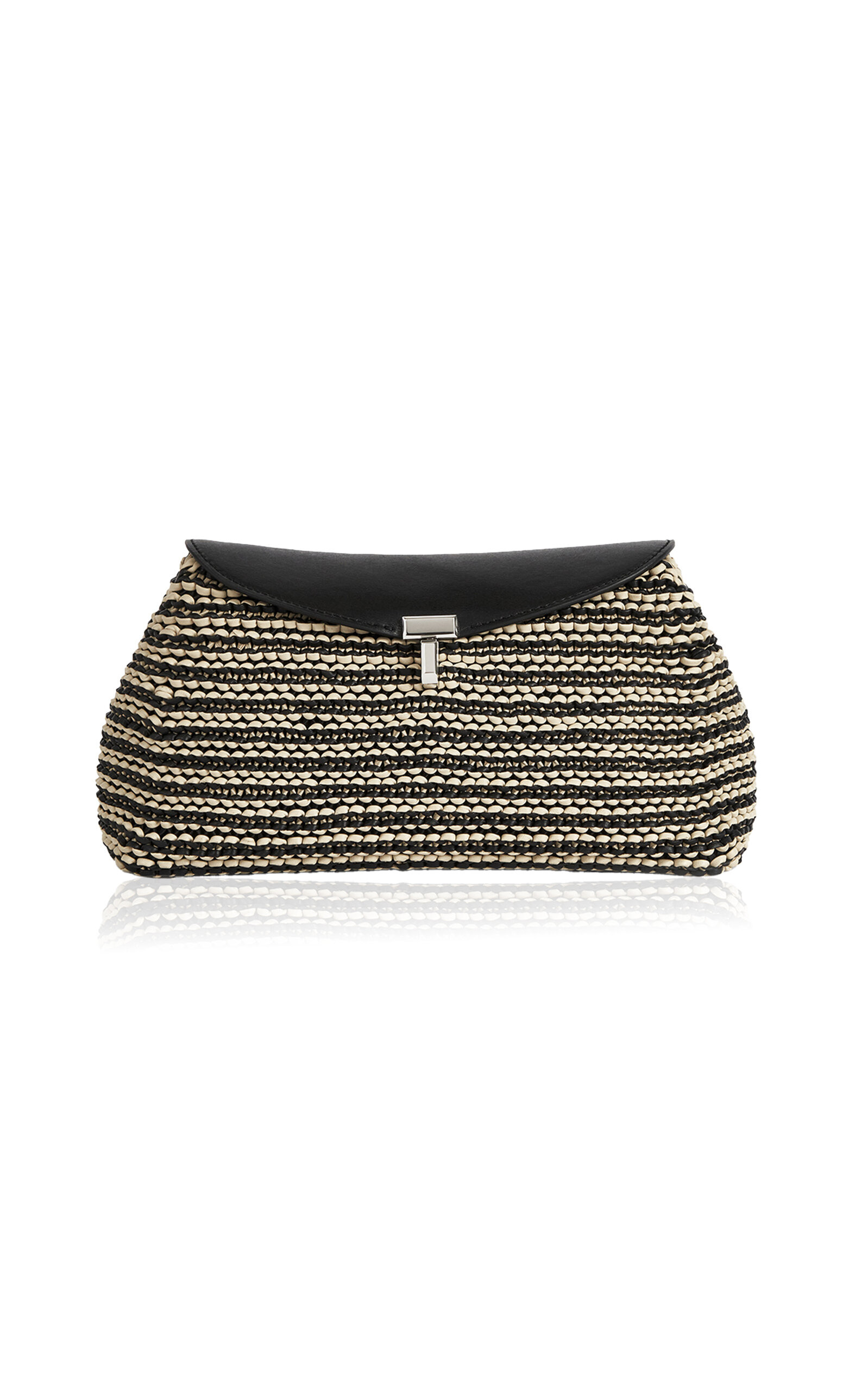 T-Lock Woven-Leather Clutch | Moda Operandi (Global)