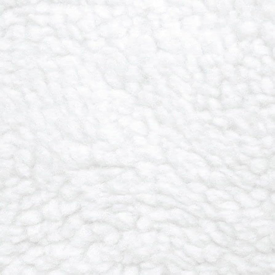 DAVID TEXTILES Solid White Sherpa Plush Fleece Fabric by The Yard Multi, 60 Inches | Amazon (US)