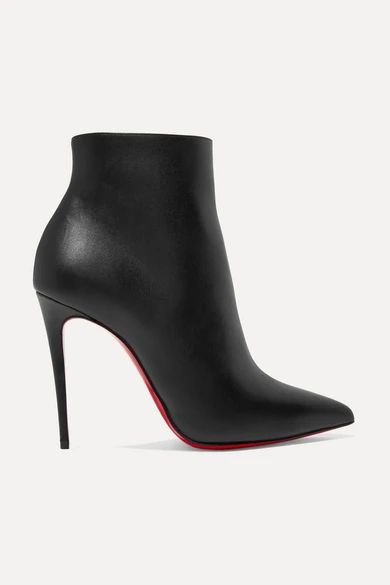 Christian Louboutin - So Kate 110 Leather Ankle Boots - Black | NET-A-PORTER (US)