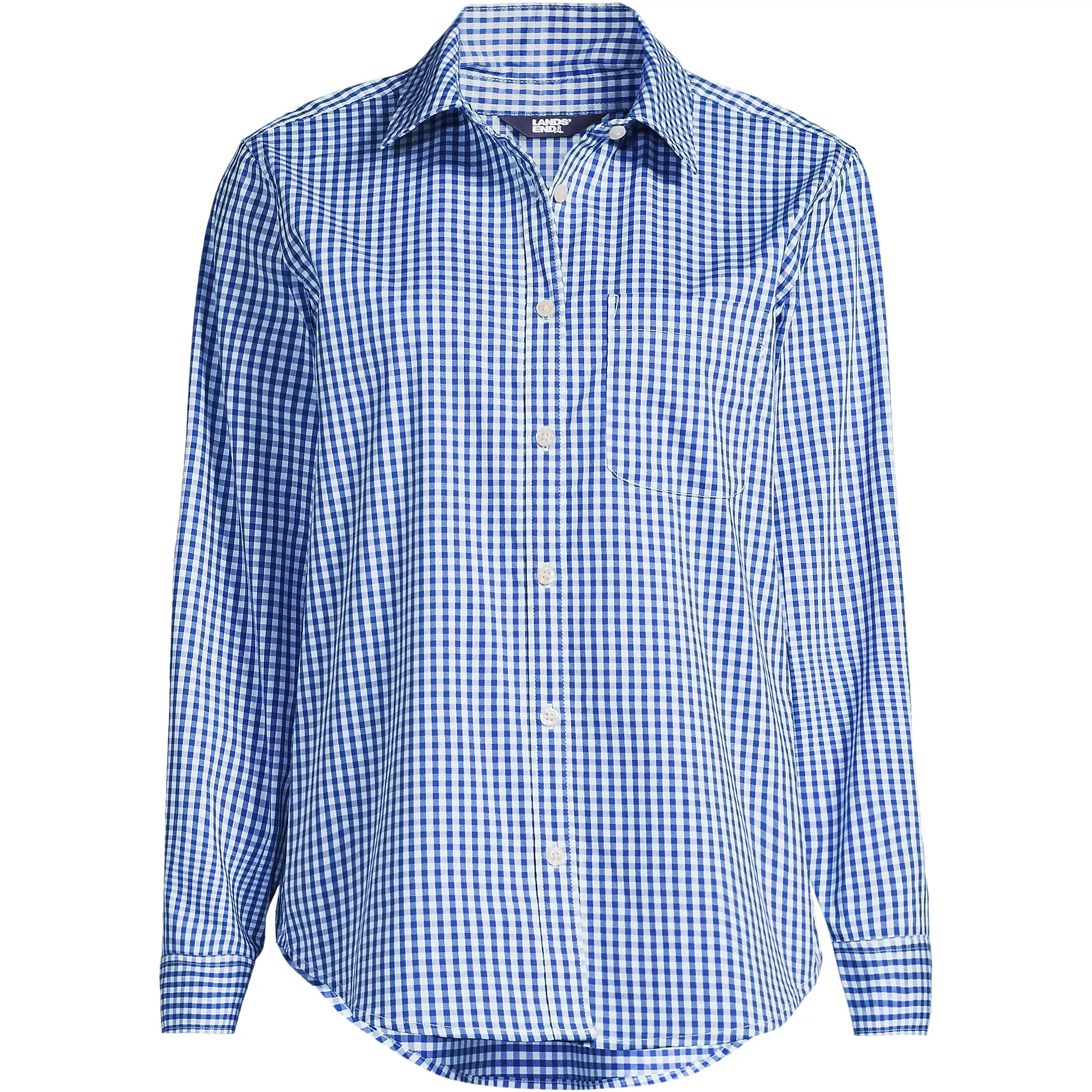 Women's Plus Size Cooling Button Front Shirt | Lands' End (US)