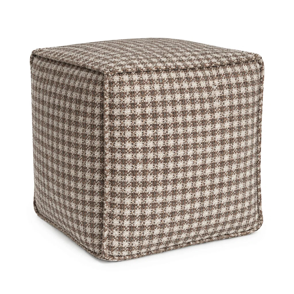 Furley Caramel Square Pouf | Wayfair North America