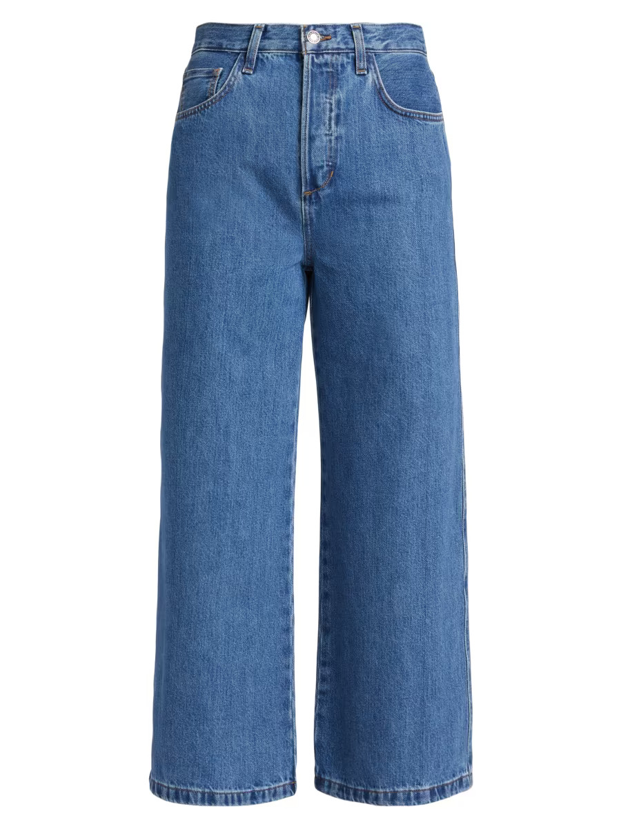 Favorite Daughter Masha Super High-Rise Wide-Leg Cropped Jeans | Saks Fifth Avenue | Saks Fifth Avenue