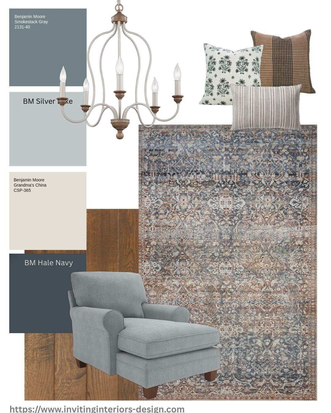 The rug mistake almost everyone makes is purchasing a rug that's too small for the space. 
Most popular rug size for living rooms, great rooms and bedrooms is 8 x 10' or larger. Of course, it will depend on the size of your space but your rug should ground your furniture not look like it's floating in the centre of the room.
Save this for later and follow.
 
Do you need help with your rug size and colours?
Send me a note here 👇
https://www.invitinginteriors-design.com/contact

Benjamin Moore, Smokestack Grey.,Silver Lake, Grandma's China, Hale Navy.

#designstyle #designcoach #designerdetails #ModernFarmhouse 
Benjamin Moore Wayfair Amazon.com #farmhouse #shabbychic #invitinginteriors #ceilinglight #WayfairCanada #HumanDesigner 

 #LTKcanada #LTKhome #LTKstyletip