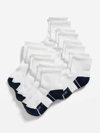 Go-Dry Quarter Crew Socks 7-Pack for Boys | Old Navy (US)