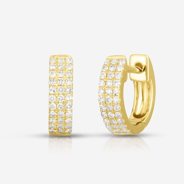 Petite Triple Row Huggies | Ring Concierge