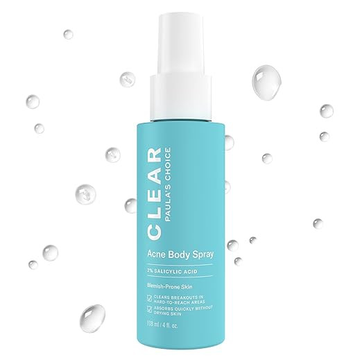 Paula's Choice CLEAR Exfoliating Back & Body Acne Spray, Bacne Spray with 2% BHA Salicylic Acid B... | Amazon (US)