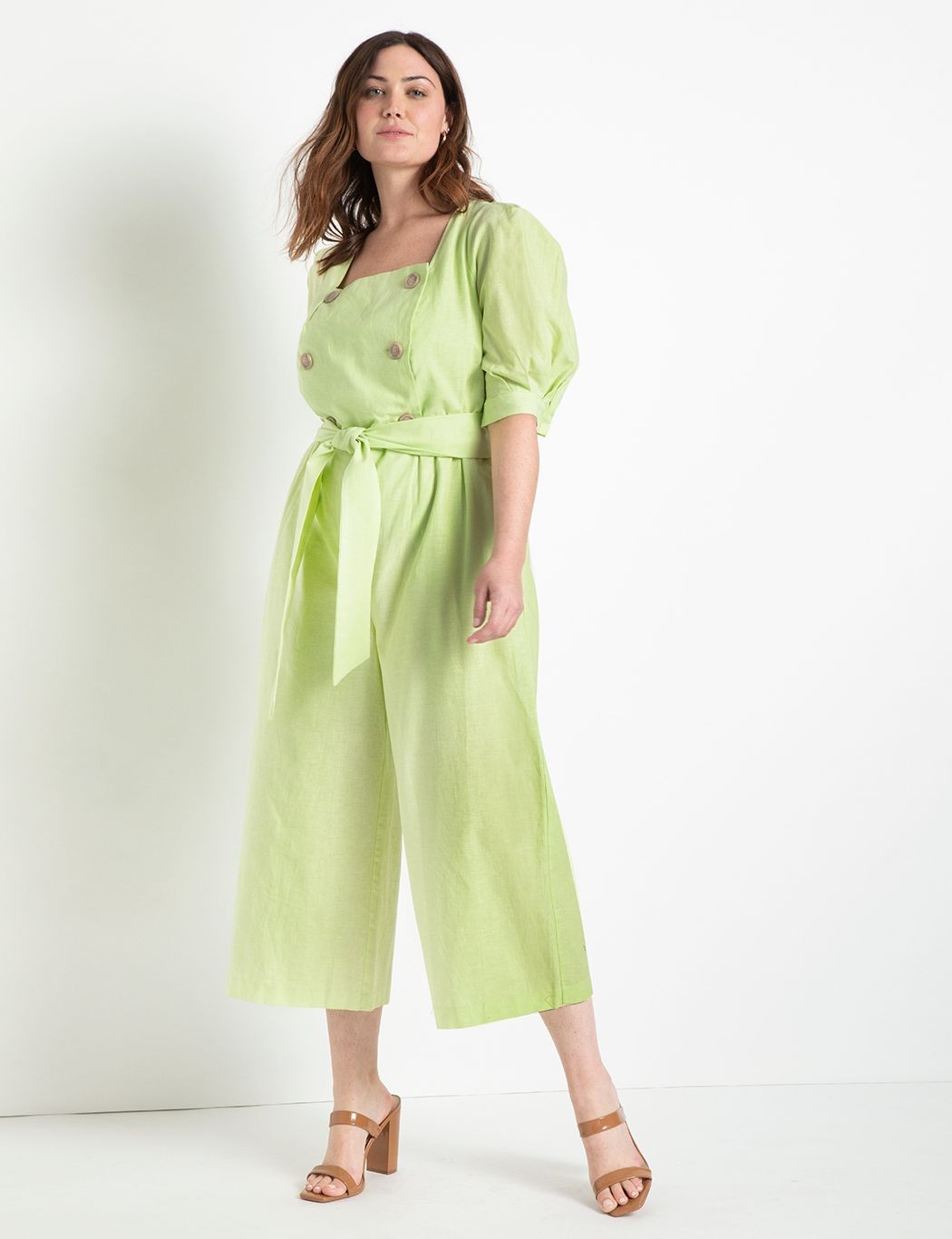 Double Breasted Jumpsuit | Eloquii