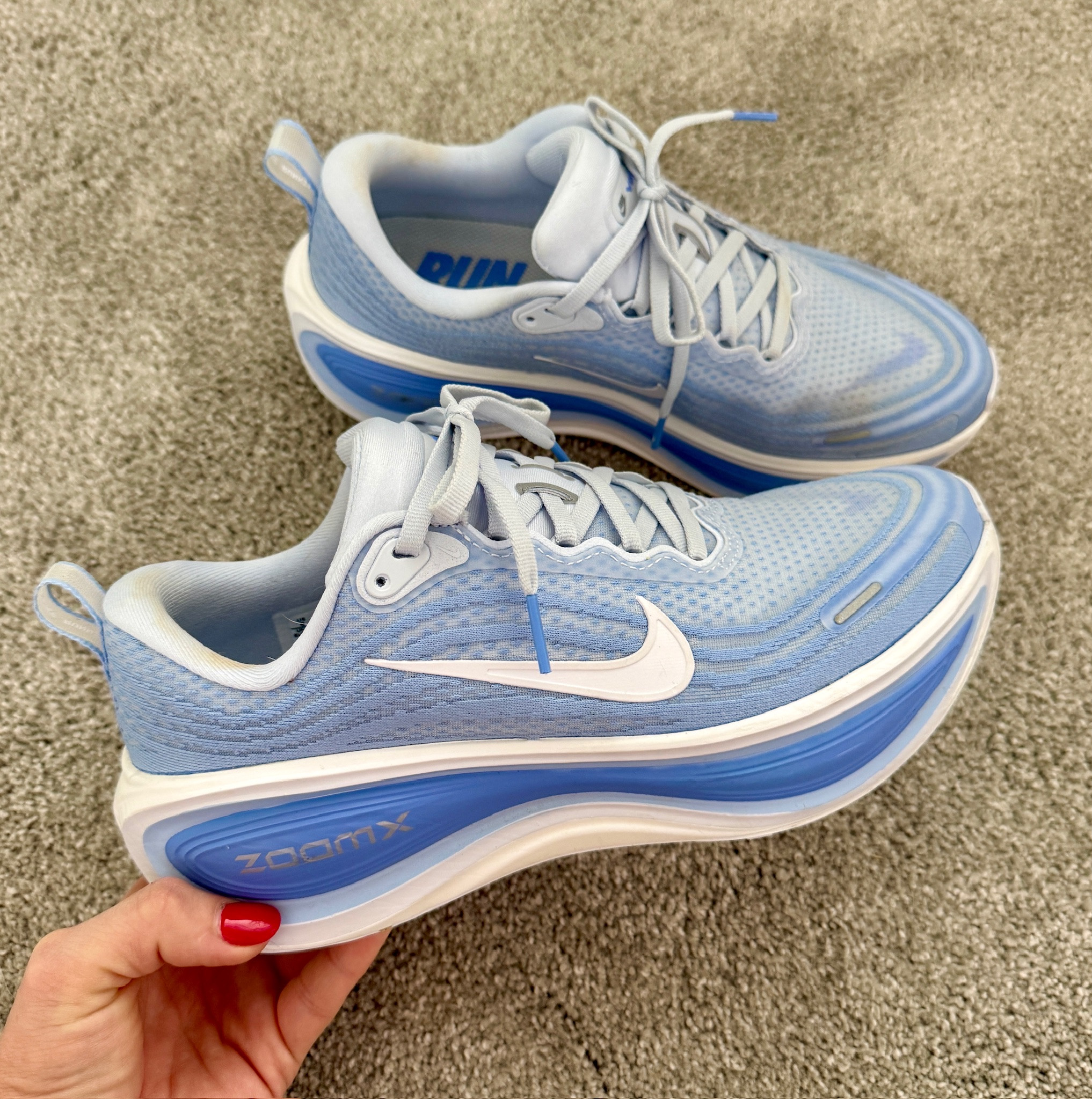 Perfect Nike walking or running shoes! These have been my favorite lately and I love the blue and white colorway for summer! Thesemerrillydays women’s Nike shoes women’s running shoes best walking shoes 

#LTKfitnessgoals #LTKgrwm #LTKdayinmylife
