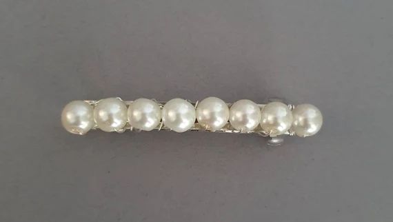 Pearl hair clip pearl barrette clip hair slides Christmas | Etsy | Etsy (UK)