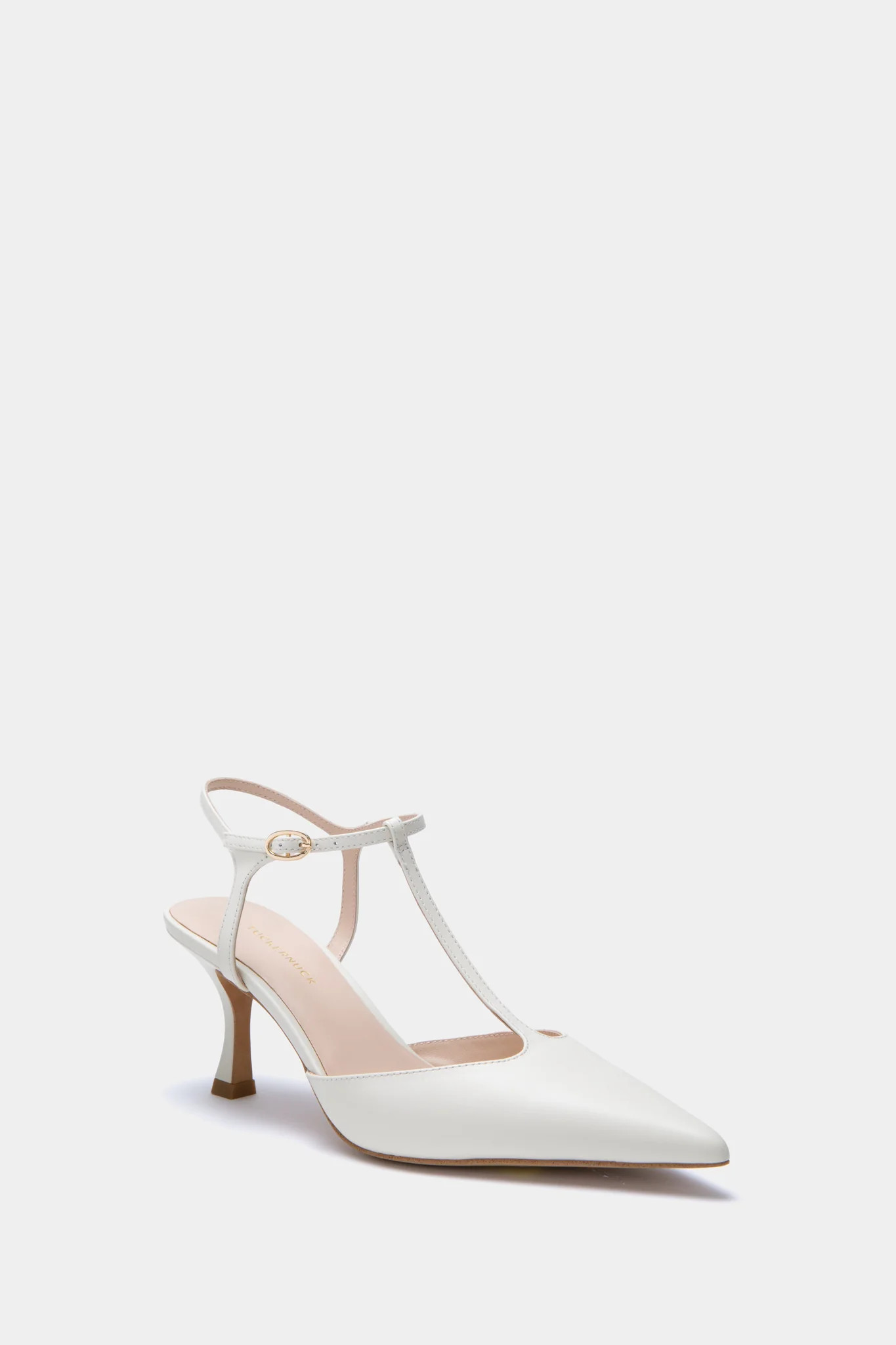 White Nappa Leather Margot Heels | Tuckernuck (US)