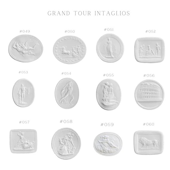 Plaster Intaglios - White Grand Tour Intaglios Gems Medallions - Home Decor - HIGH END QUALITY | Etsy (US)