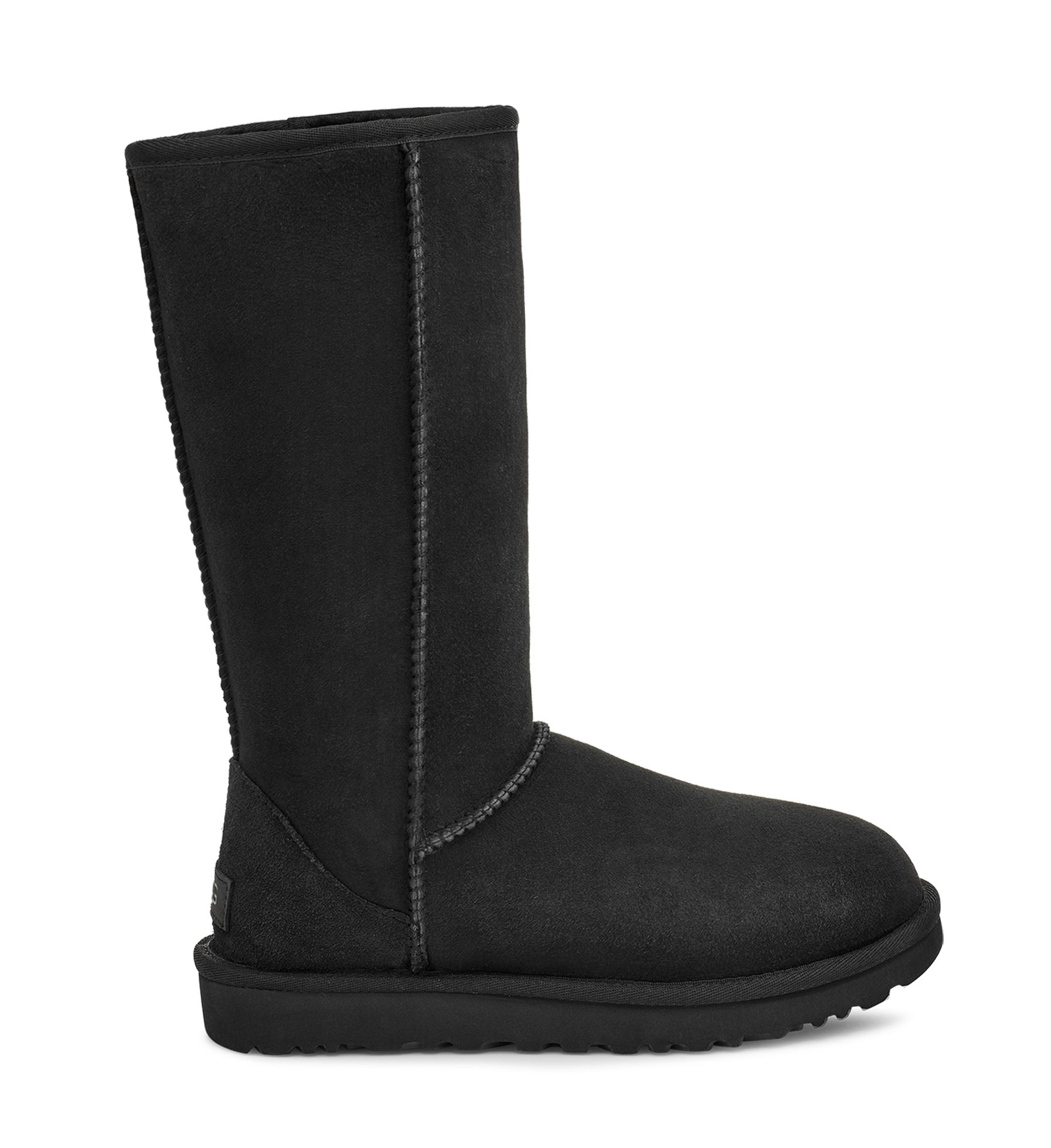 UGG Women's Classic Tall II Boot Sheepskin Classic Boots in Black, Size 7 | UGG (US)