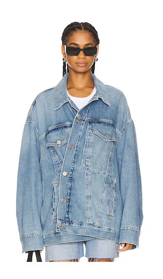 AGOLDE Reworked Wayne Jacket in Blue. - size S | Revolve Clothing (Global)