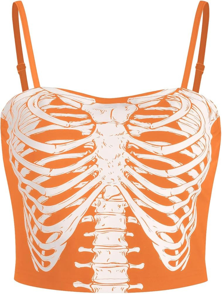 ZAFUL 2024 Halloween Costumes Fall Sleeveless Strappy Crops Tops Womens Dressy Casual Trendy Sexy... | Amazon (US)