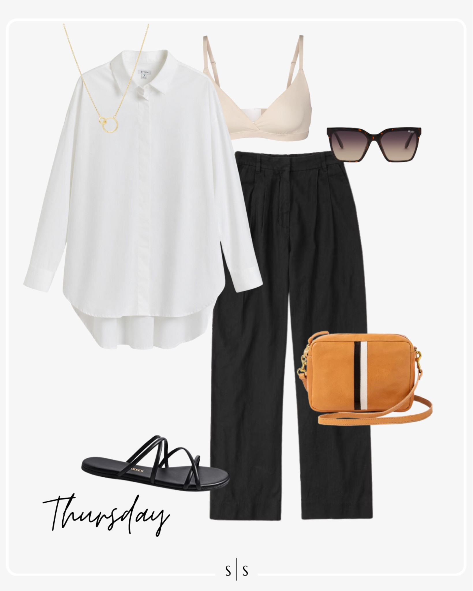 Style Guide of the Week | pull on pant, white button down, Clare V. Midi sac, black sandal, bralette, sunglasses

Early Summer outfits, timeless style, outfit ideas, warm weather style, Summer outfits, closet basics, casual style, chic style, everyday outfit. See all details on thesarahstories.com ✨

#LTKstyletip #LTKFind