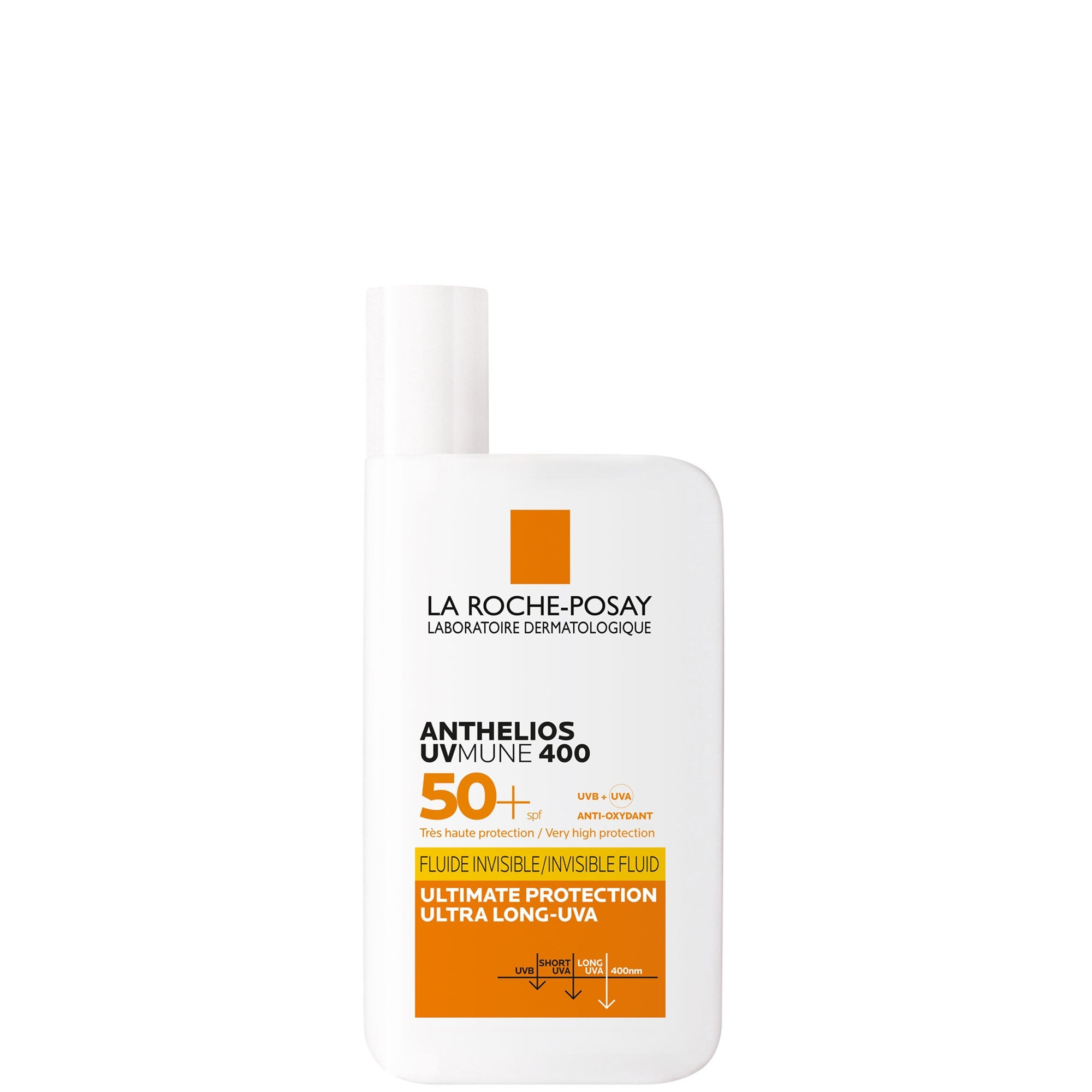 La Roche-Posay Anthelios UVMune 400 Invisible Fluid Non-Perfumed Suncream SPF50+ 50ml | Look Fantastic (UK)