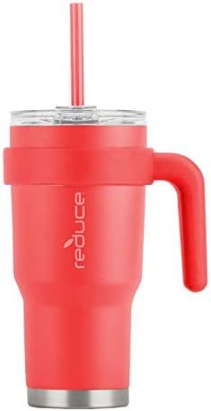 Reduce Tumbler – 24oz Cold 1 Mug With Lid, Straw and Handle – 24 Hours Cold – Easy-Hold Han... | Amazon (US)