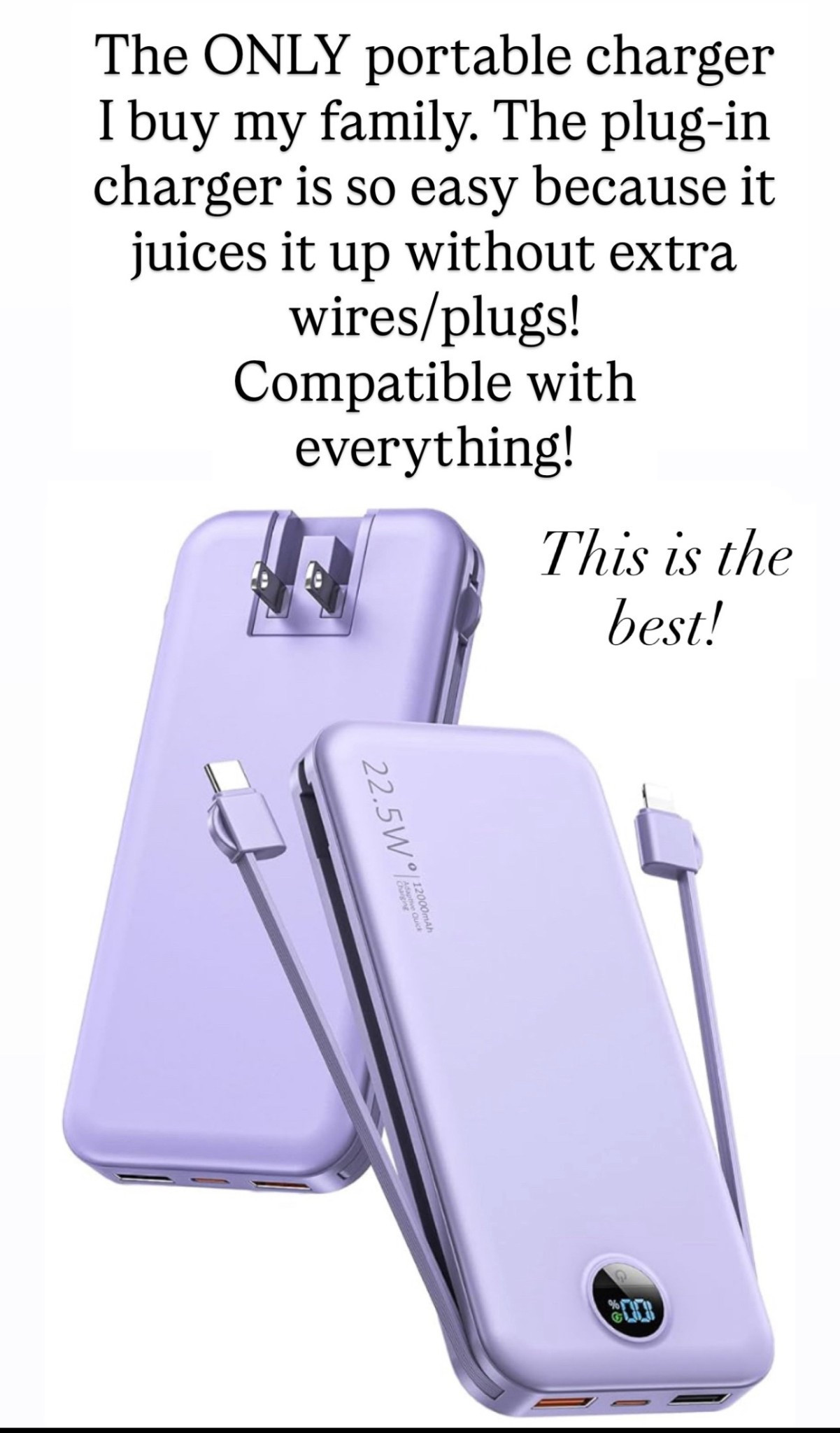 The best portable chargers! Obsessed with these!! 

#LTKGiftGuide #LTKHoliday
