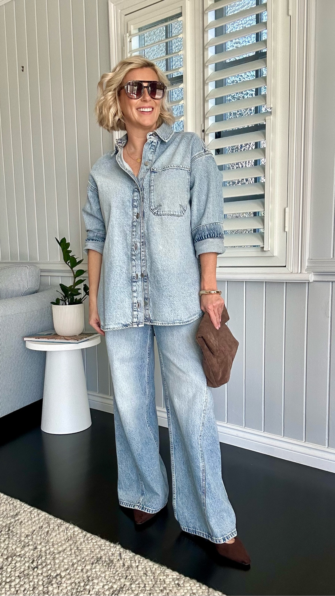 Double denim - the Canadian tuxedo - isn’t for everyone, but I’m a big fan whether it’s in matching washes like this set, or mixing light and dark. 

Top  8 
Jeans 10 

#LTKmodest #LTKjeans #LTKaustralia