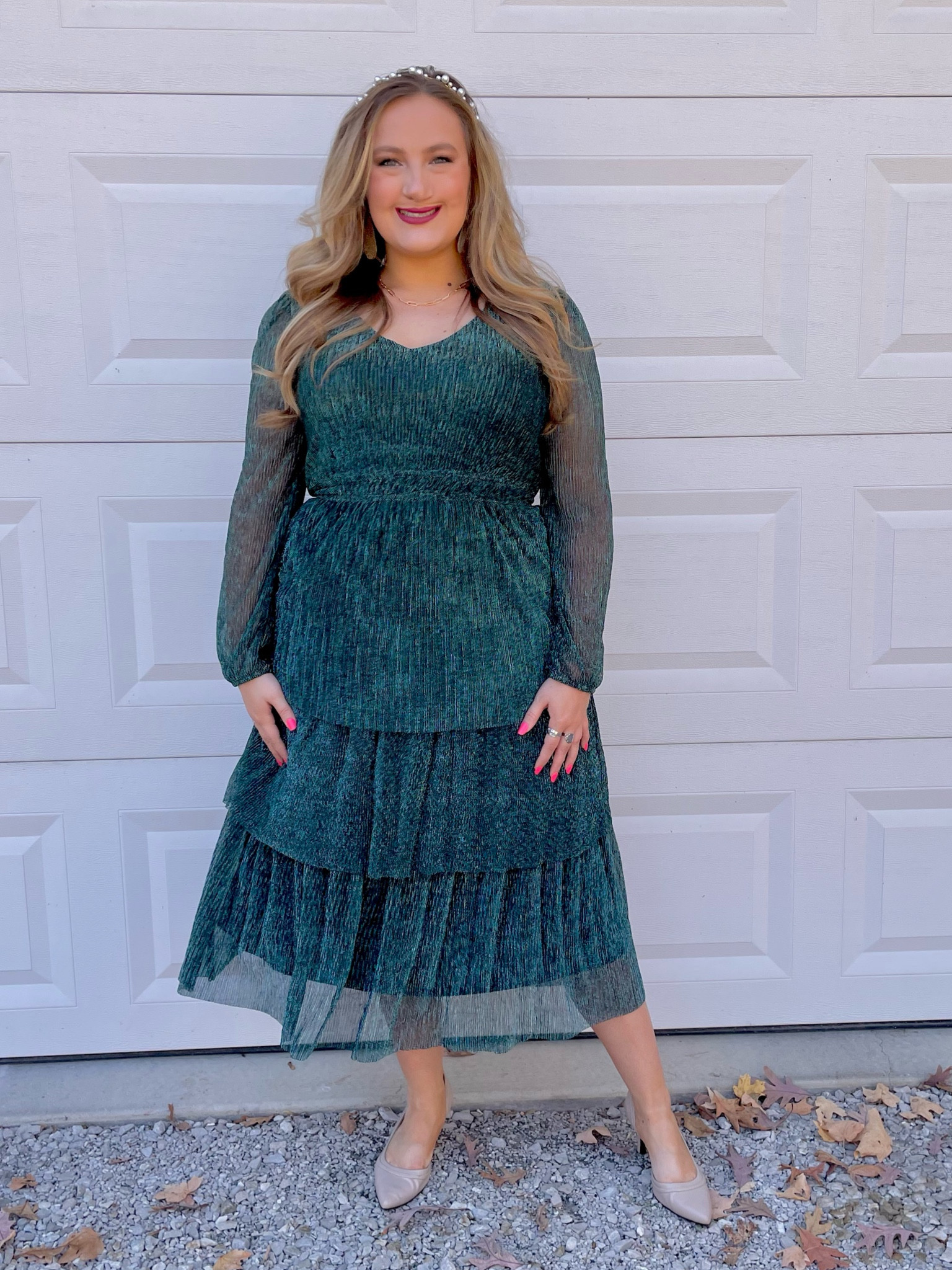 Holiday dress! Green! 