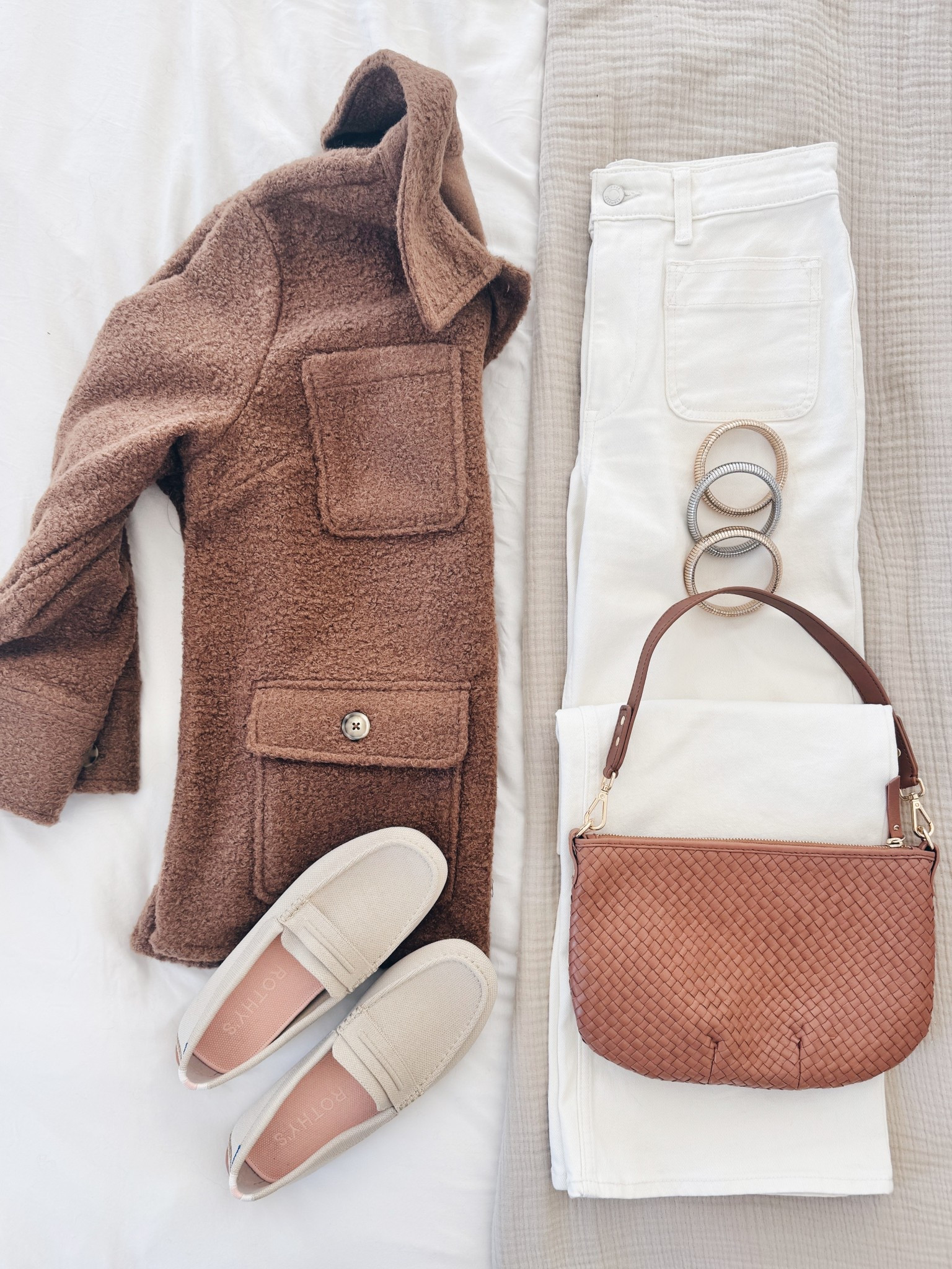 Affordable fall everyday style! I have 4 long in the wide leg jeans and small in the shacket.  Loafers true to size.  

#LTKFindsUnder50 #LTKTall #LTKSaleAlert