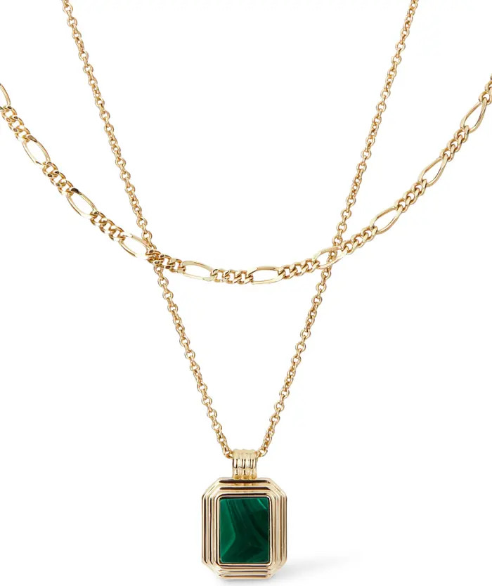 Layered Necklace Set - Temple Green | Nordstrom