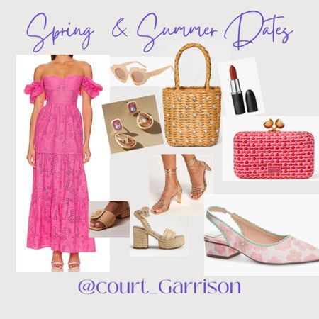 Beautiful wedding guest dress, graduation dress,
Spring dress or date night dress. Off shoulder top and gorgeous   eyelet detail in a gorgeous pink. Paired with stunning boho sandals, pearled
 clutch purse, Mac cosmetics lipstick and Anthro earrings. The dress is feminine & elegant and purse is so unique. Perhaps a chic travel outfit too? 




Wedding guest
Bridal shower 
Baby shower
Graduation 
Anthro 
Hillhouse 
Uncommon James 
Charlotte Tilbury 
Abercrombie 
House of color winter 
House of color summer 
Pink Dress
Pink shoes 


 

#liketkit #LTKshoecrush #LTKxSephora #LTKxTarget #LTKmidsize #LTKshoecrush #LTKbeauty #LTKshoecrush #LTKmidsize #LTKwedding


#LTKSeasonal #LTKxTarget #LTKstyletip