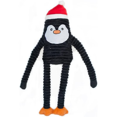 ZippyPaws Holiday Crinkle Squeaky Penguin Plush Dog Toy, Large | Target