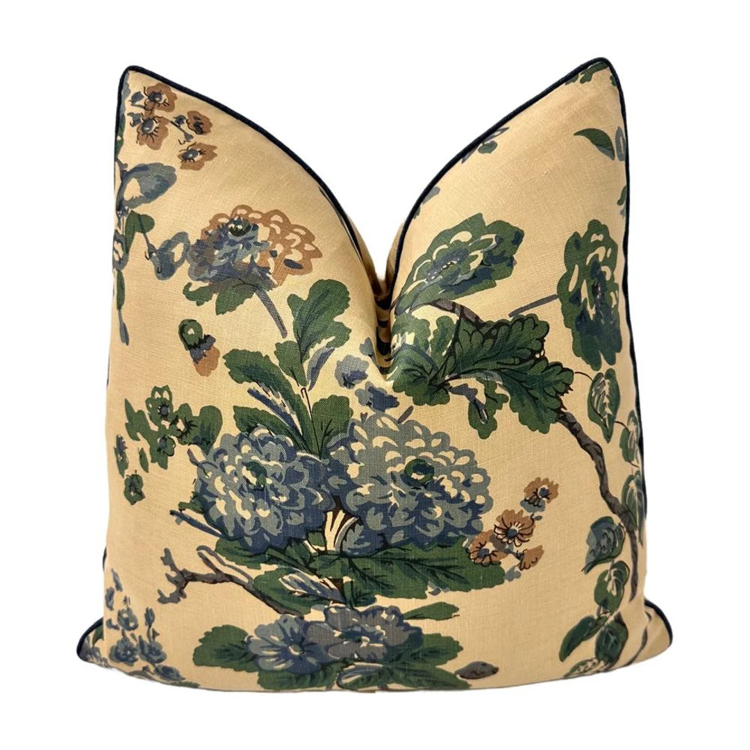 Michael S Smith / Jasper - Tree of Life in Blue - Pillow Cover | Etsy (US)