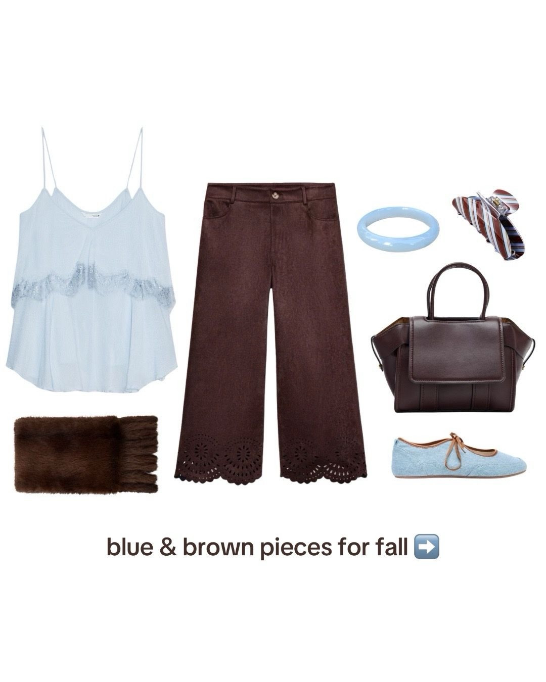 blue and brown is sooo chic for fall #asos #zara #fallootd 