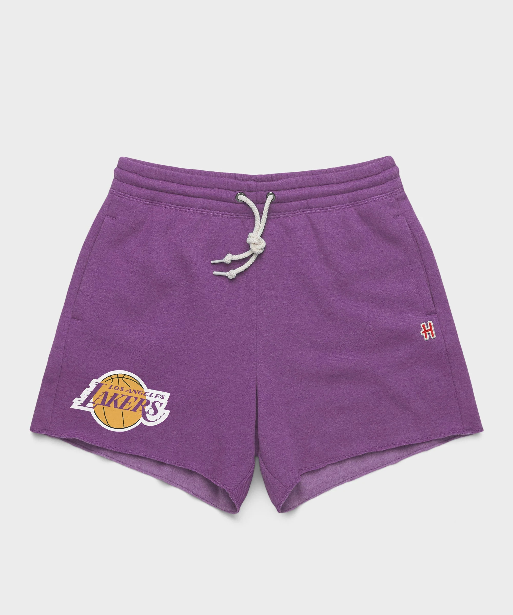 Women's Los Angeles Lakers Logo Sweat Shorts | Women's NBA Shorts | Homage