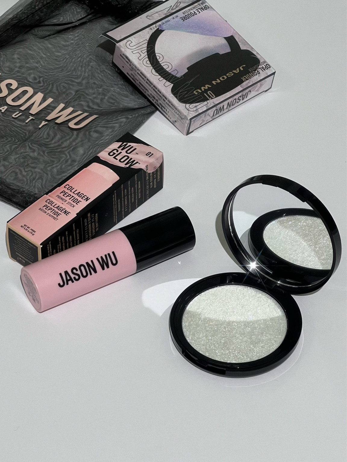 Super excited about this new stunning Opal Powder / prismatic highlighter and collagen peptide primer stick 🫧✨ 

#LTKBeauty