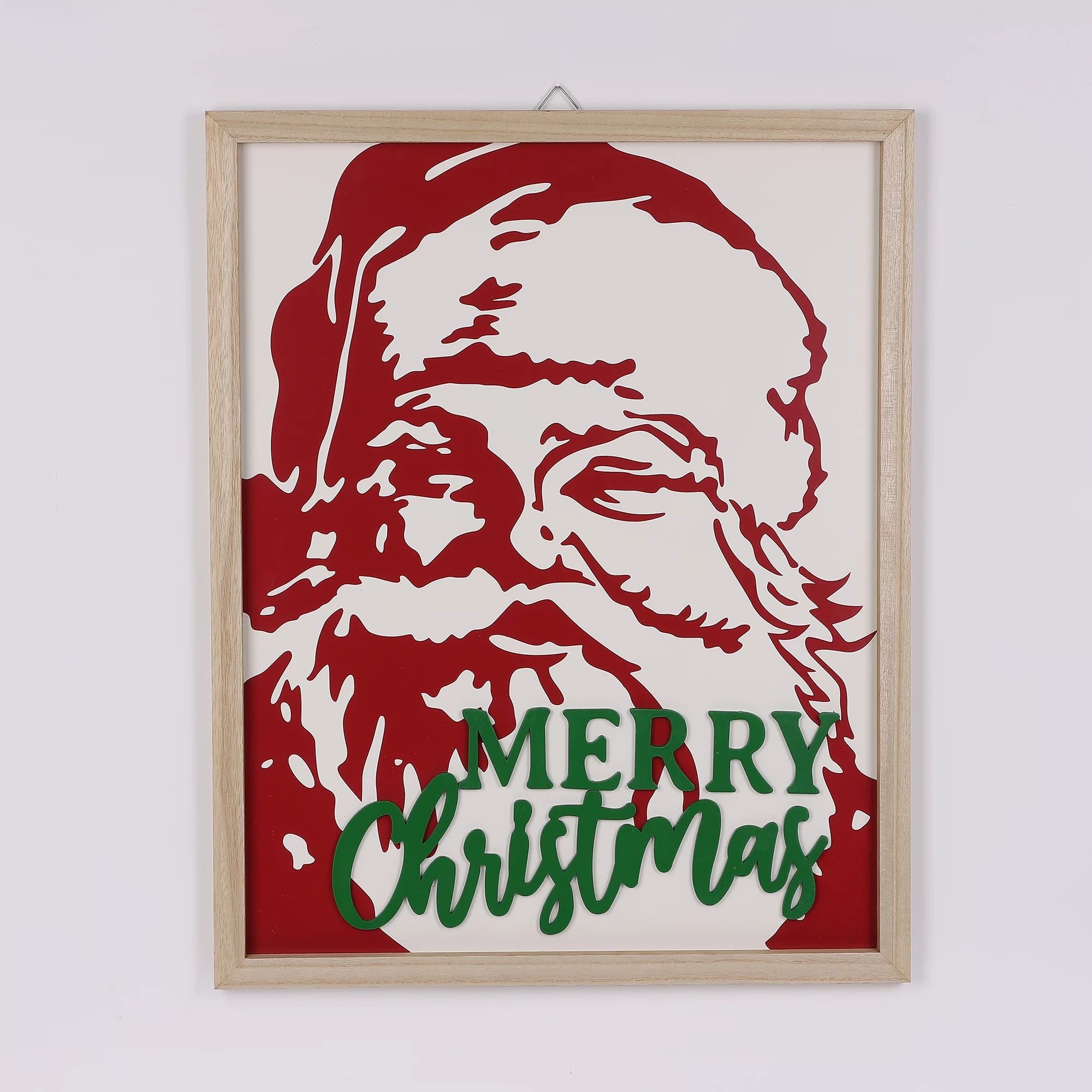 24 in Wood Santa Wall Sign, by Holiday Time | Walmart (US)