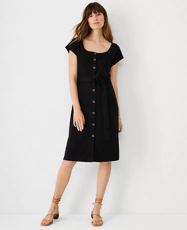 Ribbed Button Sheath Dress | Ann Taylor | Ann Taylor (US)