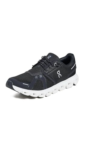 On Women's Cloud 6 Sneakers, Black | White, 5.5 Medium US | Amazon (US)