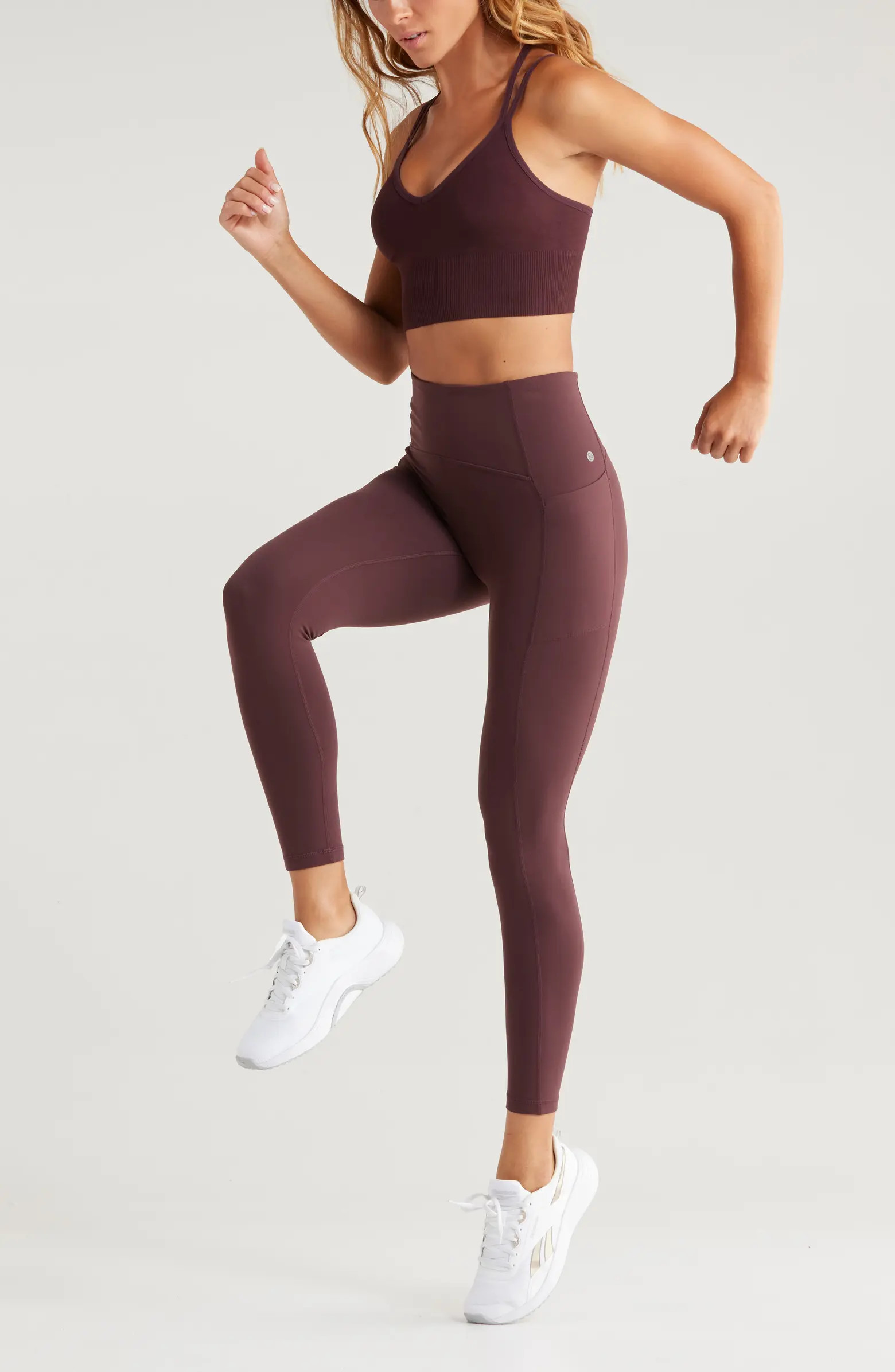 Zella Studio Luxe High Waist Pocket 7/8 Leggings | Nordstrom | Nordstrom