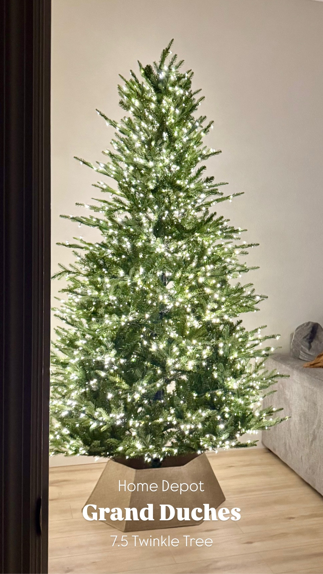 The most beautiful tree! Home Depot Grand Duches Twinkle tree! Get yours before its gone! Added other Twinkle Lights tree!🎄

#LTKHoliday #LTKSeasonal #LTKHome