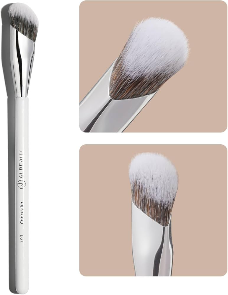 Concealer Brush, Angled Under Eye Makeup Small Foundation Precision Face Blending Brush (193 conc... | Amazon (US)