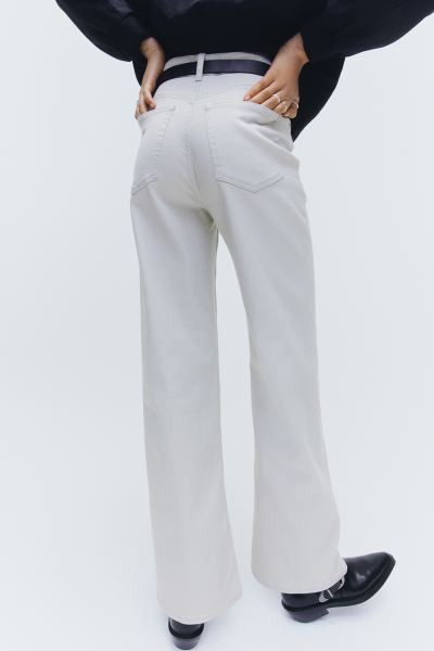 Weite Twillhose - Hellgrau - Ladies | H&M AT | H&M (DE, AT, CH, NL, FI)