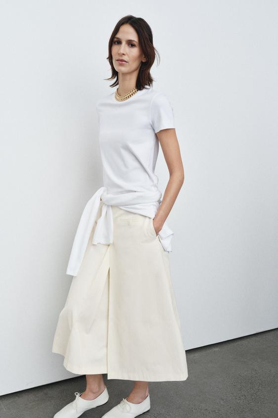 SHORT SLEEVE INTERLOCK T-SHIRT | Zara US