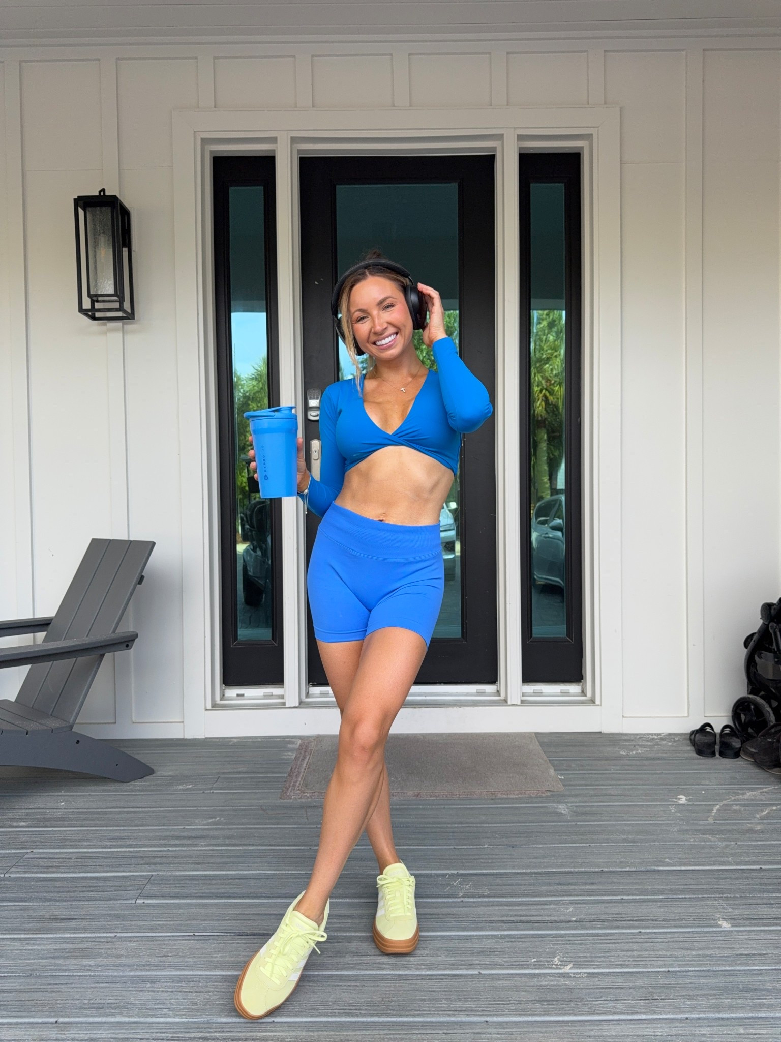 Amazon top + shorts for my workout set! Wearing a size small 

#LTKPetite #LTKTravel #LTKActive