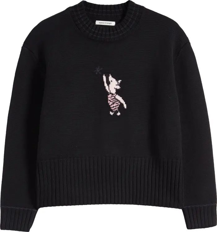 x Disney Piglet Intarsia Merino Wool Sweater | Nordstrom