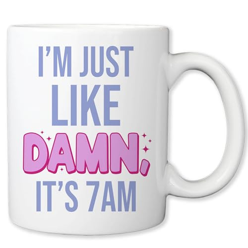 I Was Like Damn Its 7 am Coffee Mug Taylor Cup For Music Singer Girl Fan Swiftea 11oz Mug | Amazon (US)