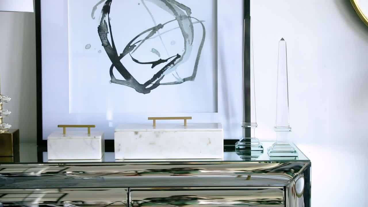 A & B Home 7.1 in. White Decorative Box-44643-DS - The Home Depot | The Home Depot