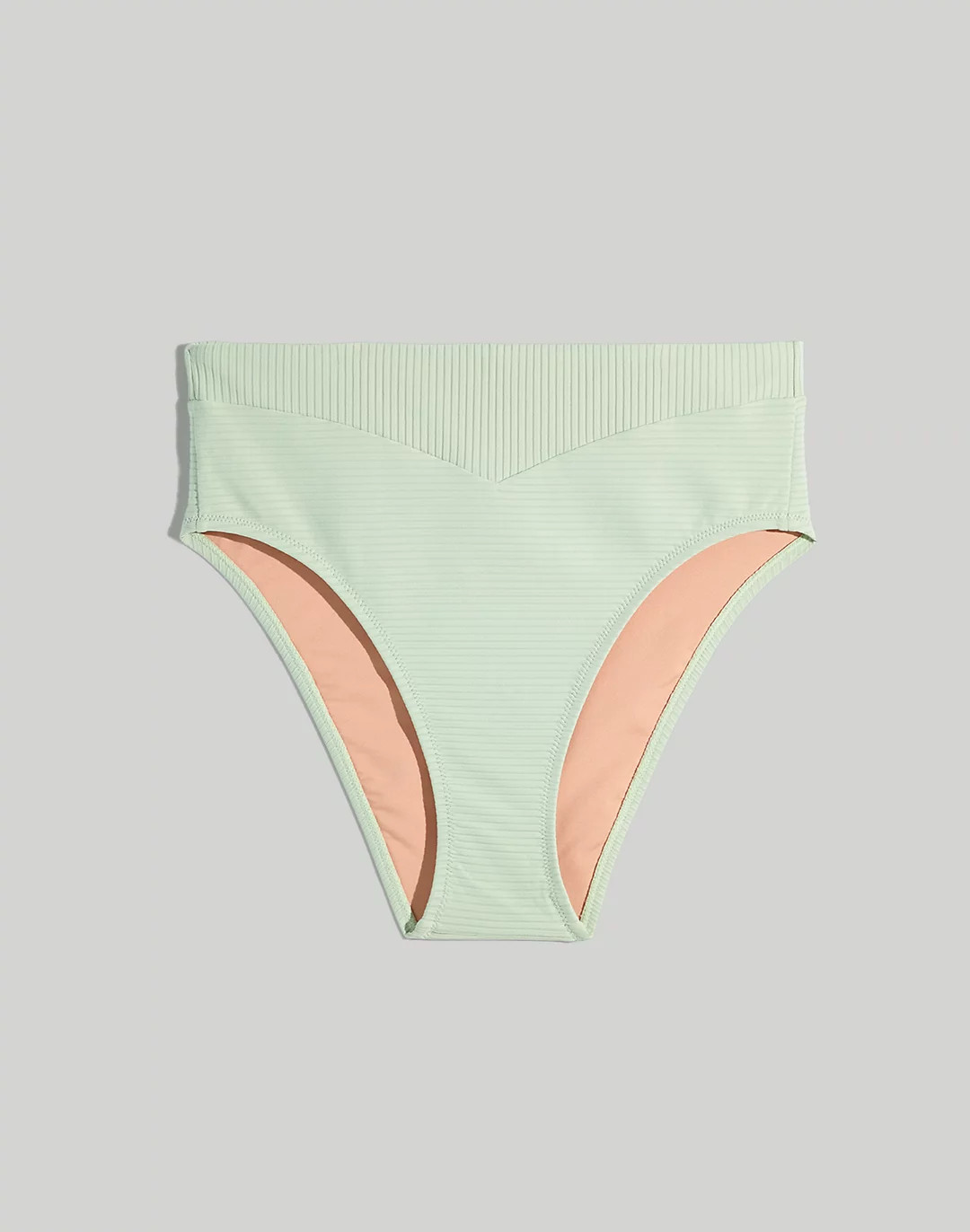 Ribbed High-Cut Bikini Bottom | Madewell