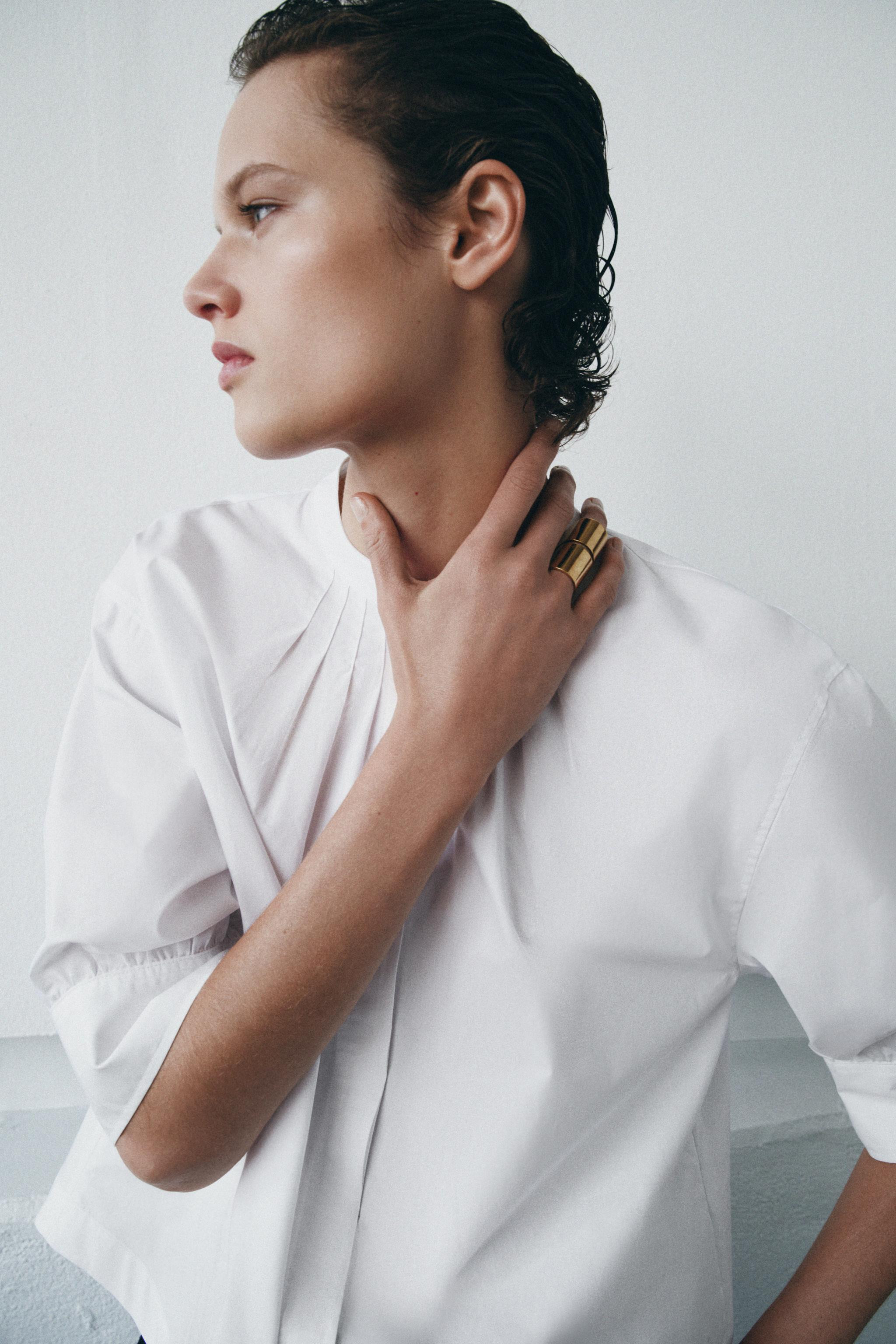 ZW COLLECTION PUFF SLEEVE SHIRT | Zara US