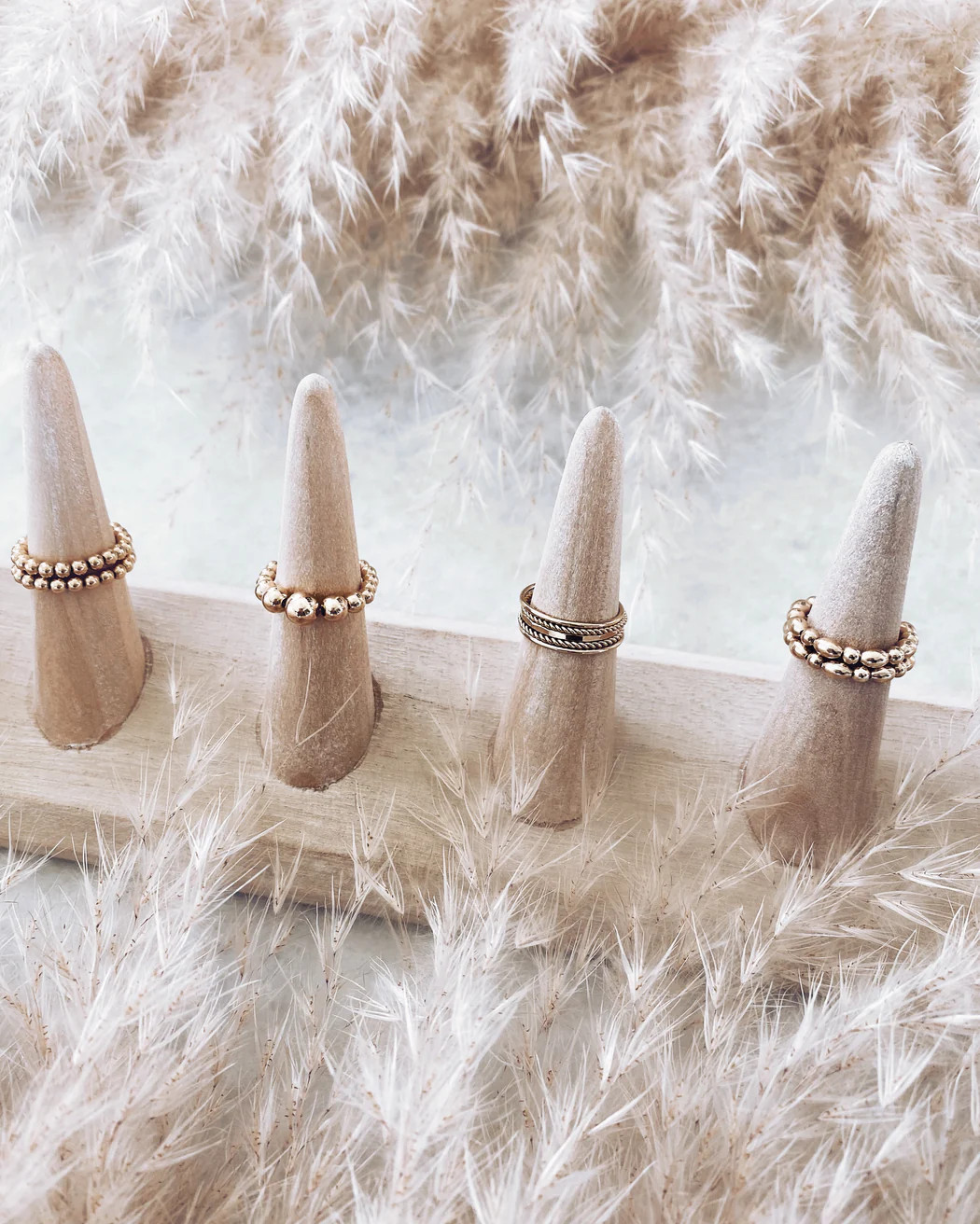 THE OVAL BEAD RING - GOLD | Stylin by Aylin