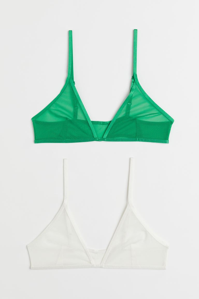 2er-Pack BH-Tops aus Mesh | H&M (DE, AT, CH, NL, FI)