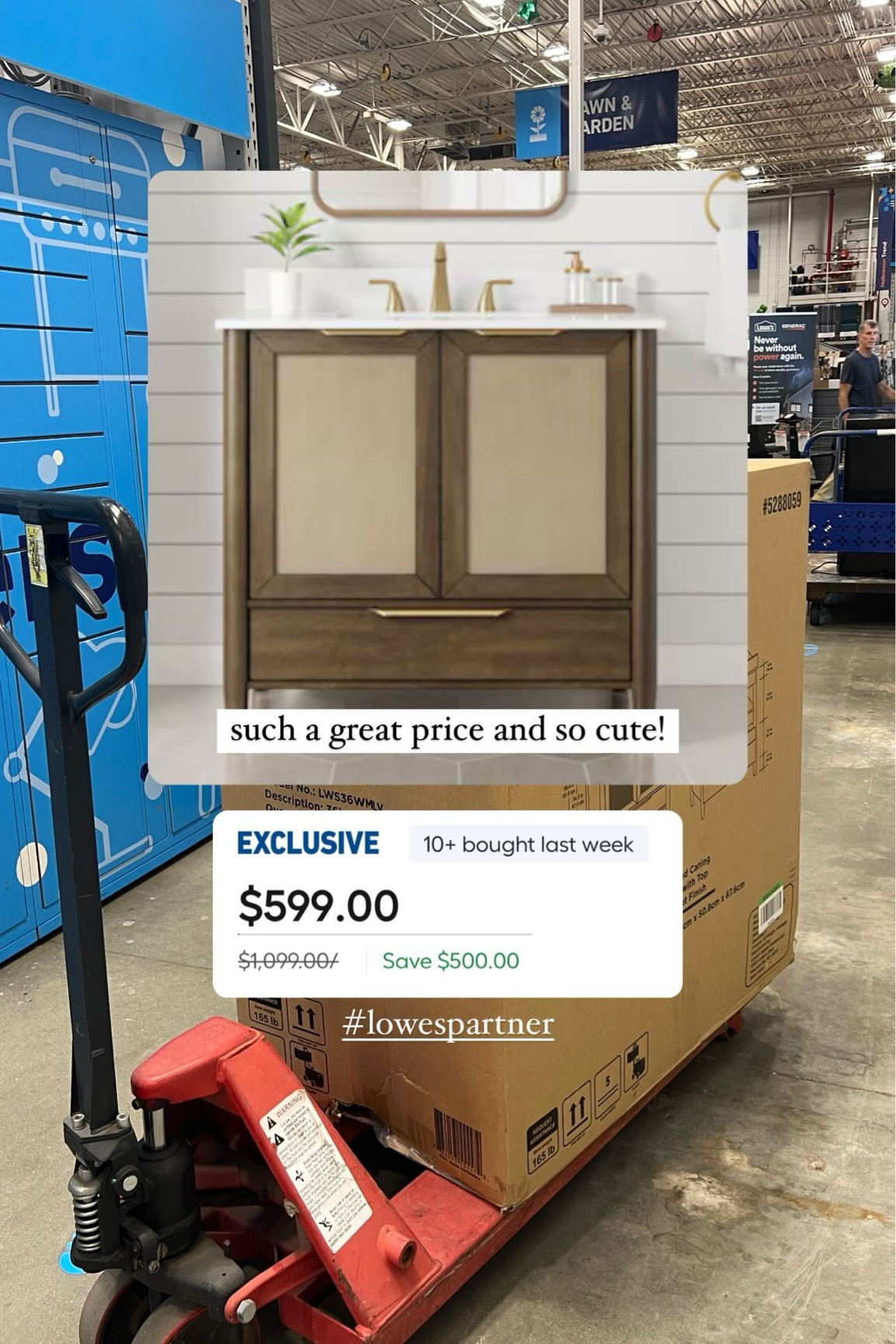 This Lowe’s vanity is such a great price and so cute! 

#LTKHome